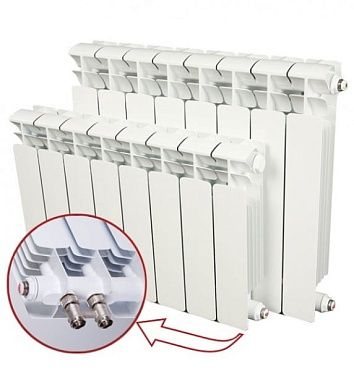 Биметаллический радиатор Rifar B-200 Ventil 6 секций